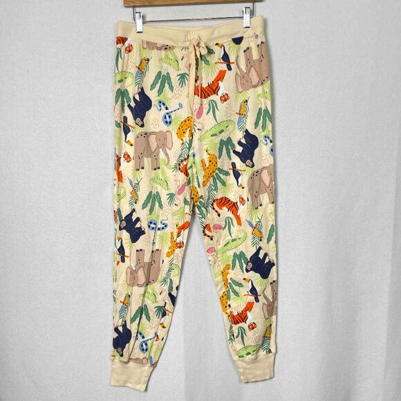 Landry's NWT Jungle Party Long Sleeve Cotton Knit Pajama Set Womens Size L - Picture 6 of 13